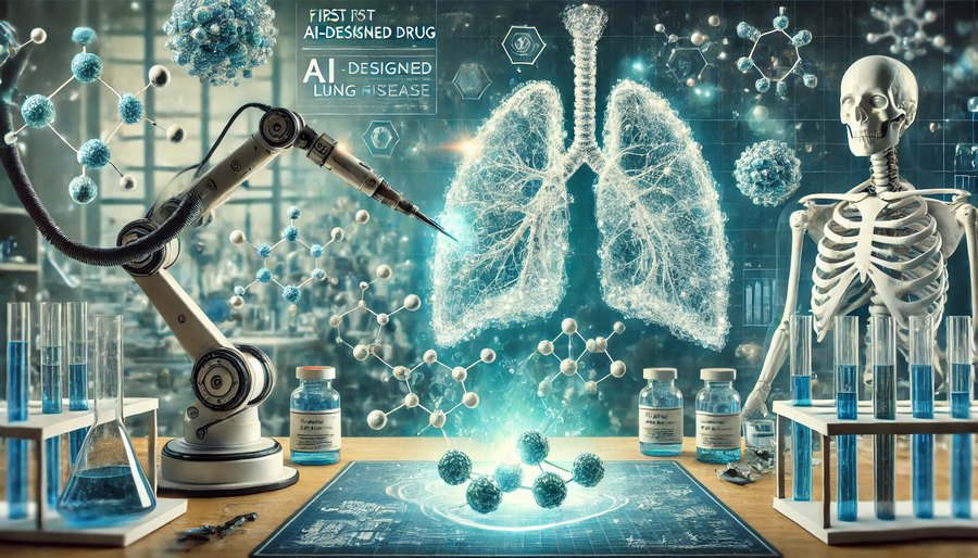 ИИ разработал первый в мире препарат для лечения смертельного заболевания легких ИИ разработал первый в мире препарат для лечения смертельного заболевания легких