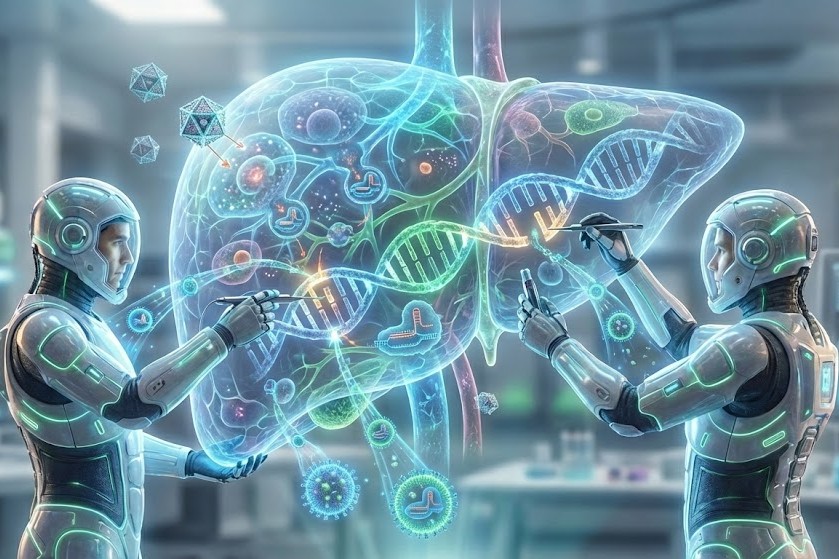 создана эффективная система доставки CRISPR-комплексов, позволяющая полностью удалить вирус гепатита B из клеток печени