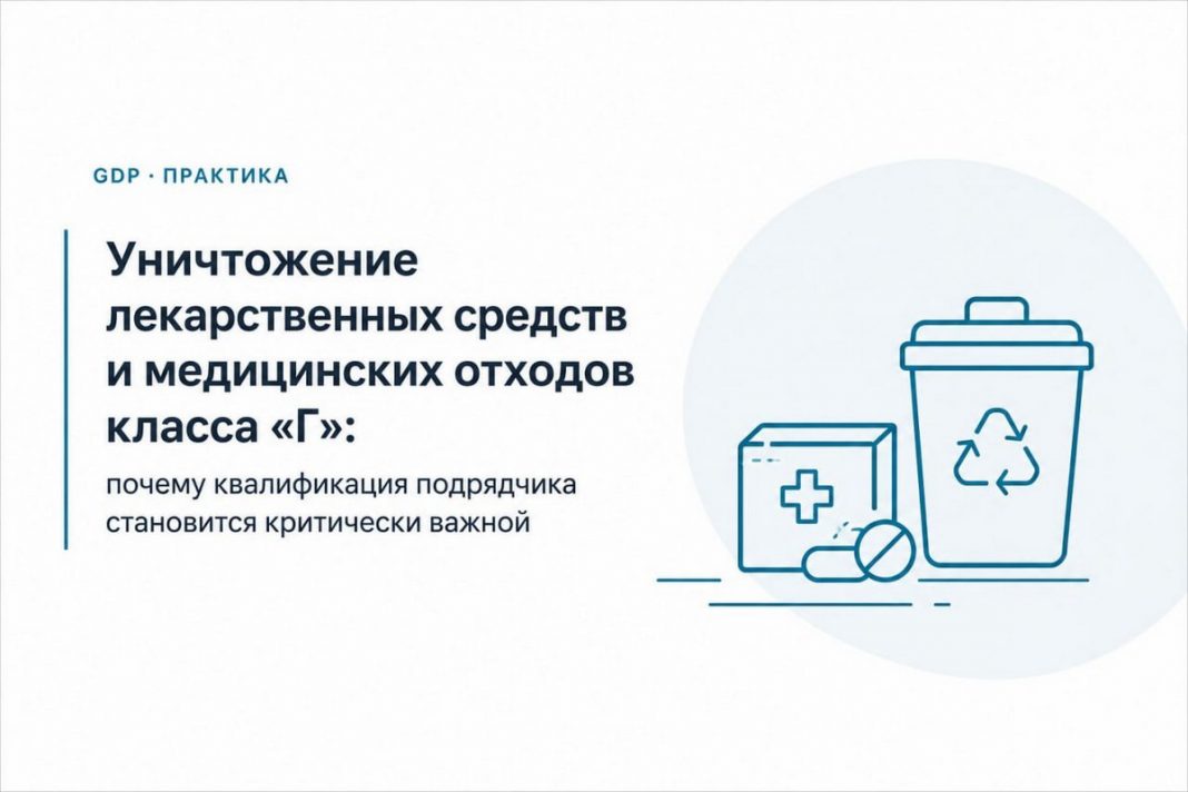 Уничтожение лекарственных средств и медицинских отходов класса «Г»