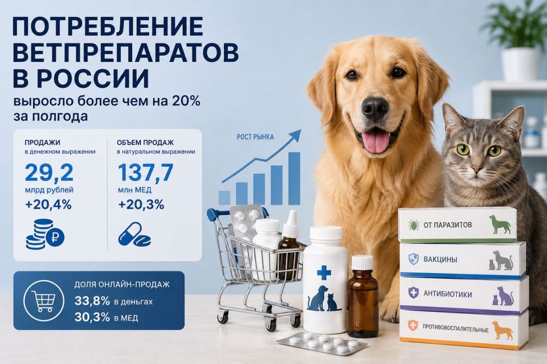 Потребление ветпрепаратов в России